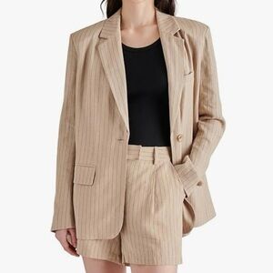 Wayf | Tan Stripe Blazer
